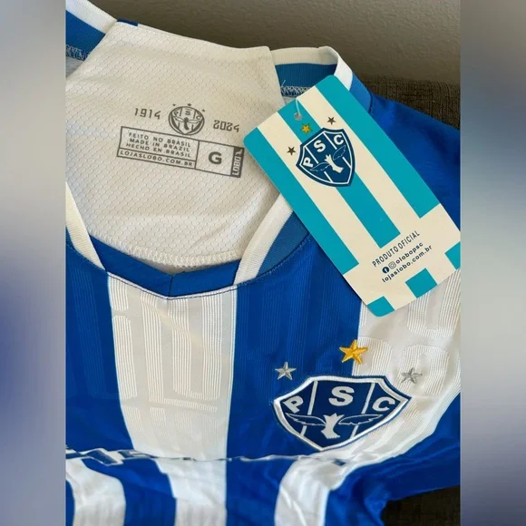 Lobo Authentic Paysandu Brazil 2024 Soccer Jersey Men’s Sz: L